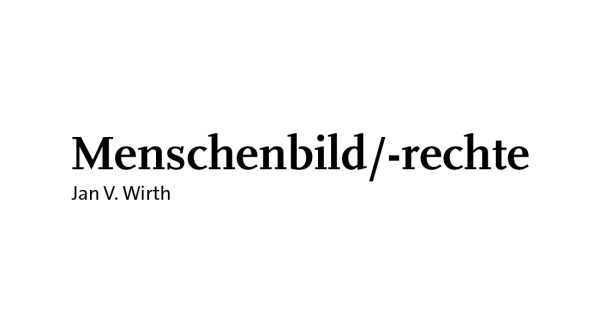 Menschenbild/-rechte