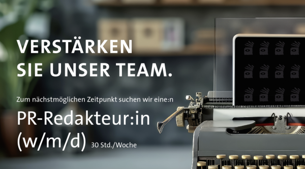 Stellenanzeige – Verstärken Sie unser Team. 