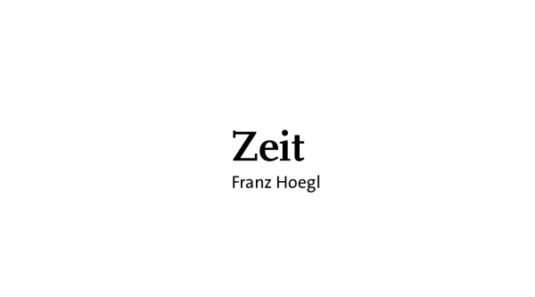 Zeit