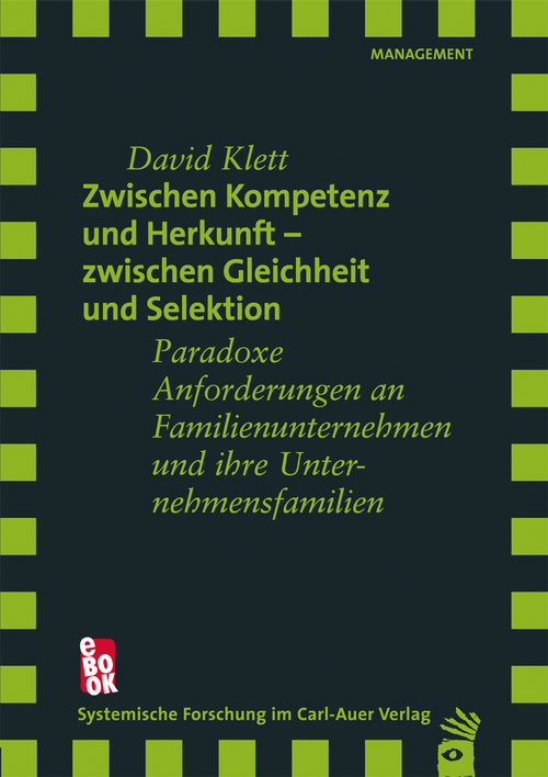Umschlag:Zwischen Kompetenz und Herkunft – zwischen Gleichheit und Selektion