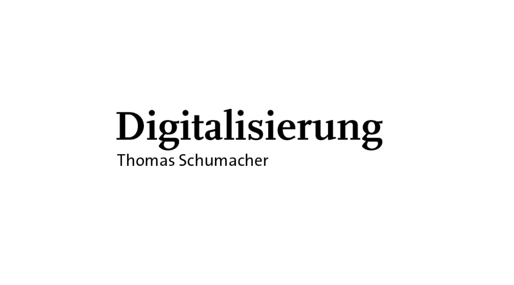 Digitalisierung