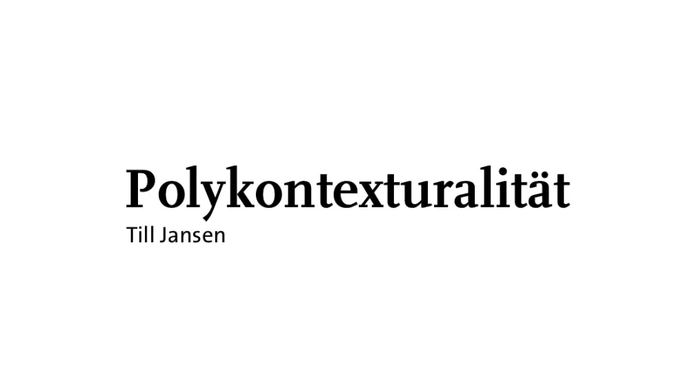Polykontexturalität