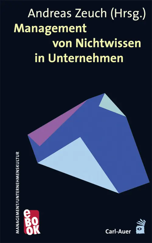 Umschlag:Management von Nichtwissen in Unternehmen