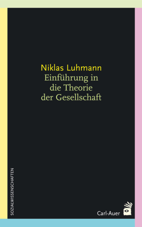 Umschlag:Einführung in die Theorie der Gesellschaft
