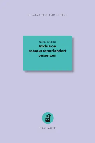 Umschlag:Inklusion ressourcenorientiert umsetzen