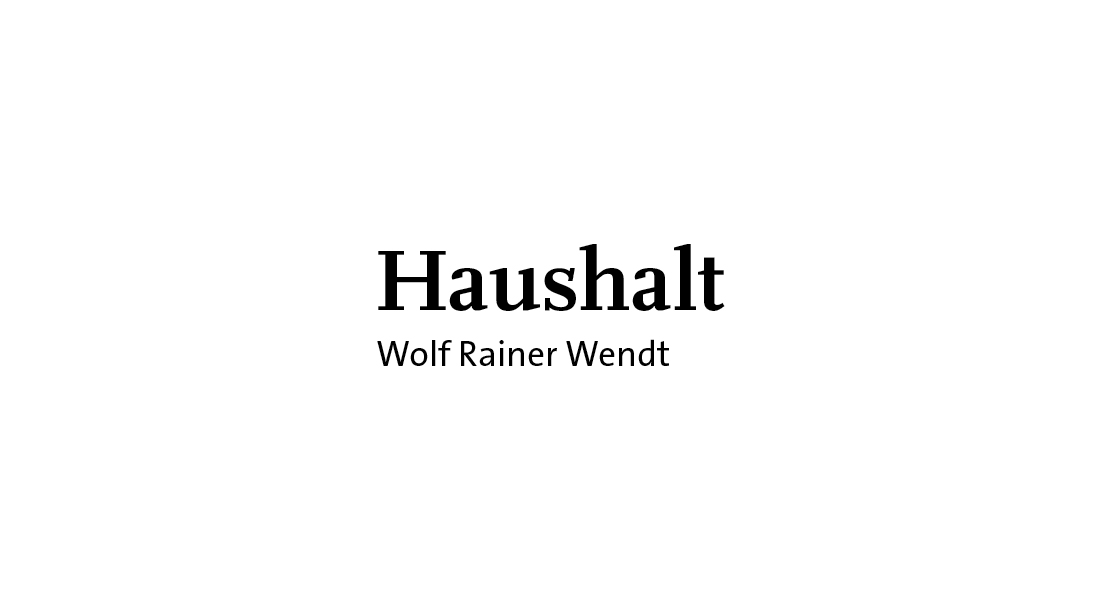 Haushalt