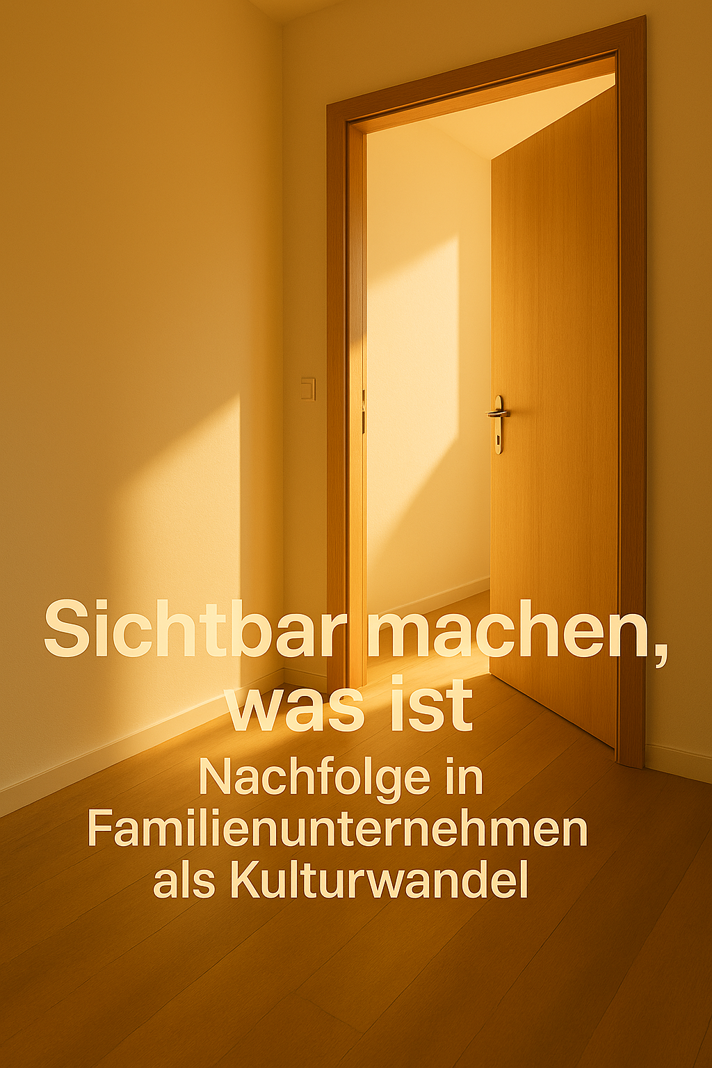 Sichtbar machen, was ist.
Nachfolge in Familienunternehmen als Kulturwandel - ein Gespräch mit Maxi Weiss