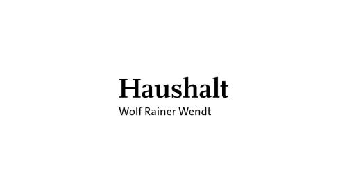Haushalt