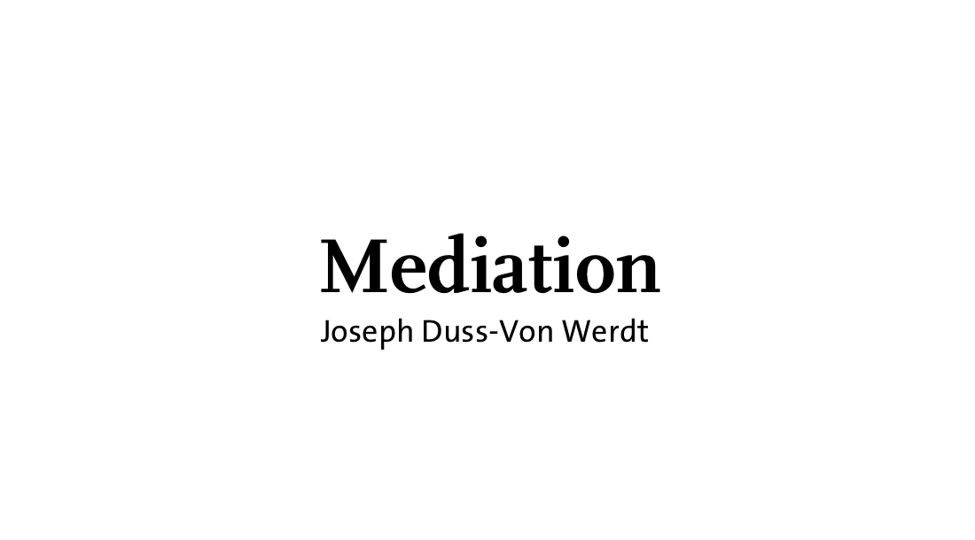 Mediation